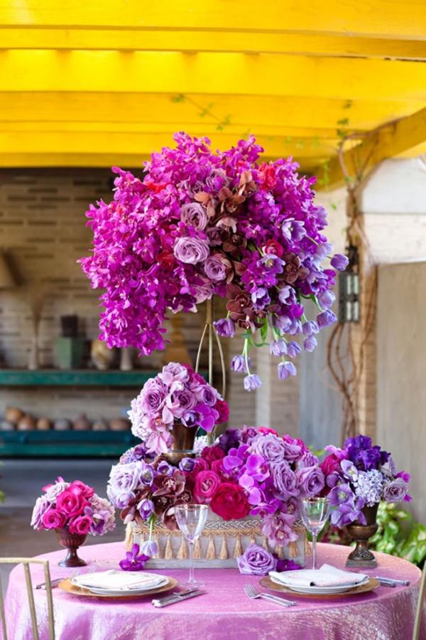 Indendørs planter blomsterbord dekoration stue