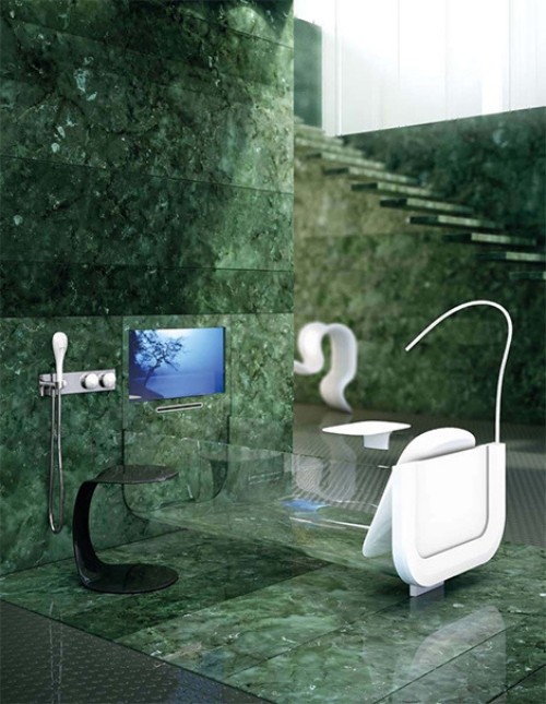 glasidromassaggio gennemsigtige moderne designer badekar ideer