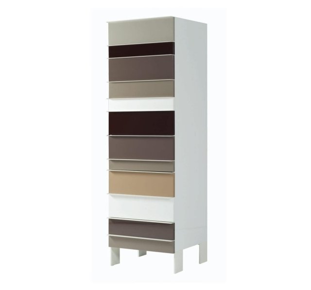 moderne garderobe ideer skuffer forskellige farver roche bobois