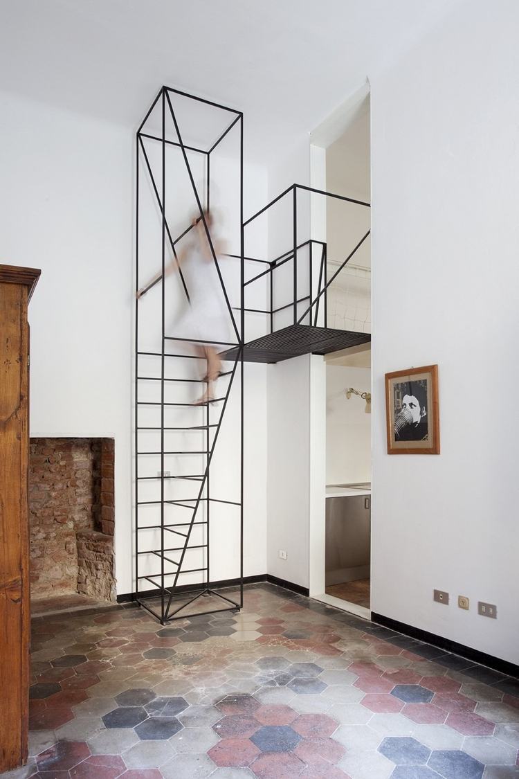 moderne-trapper-ideer-arkitekt-huse-minimalistisk-stål-stel