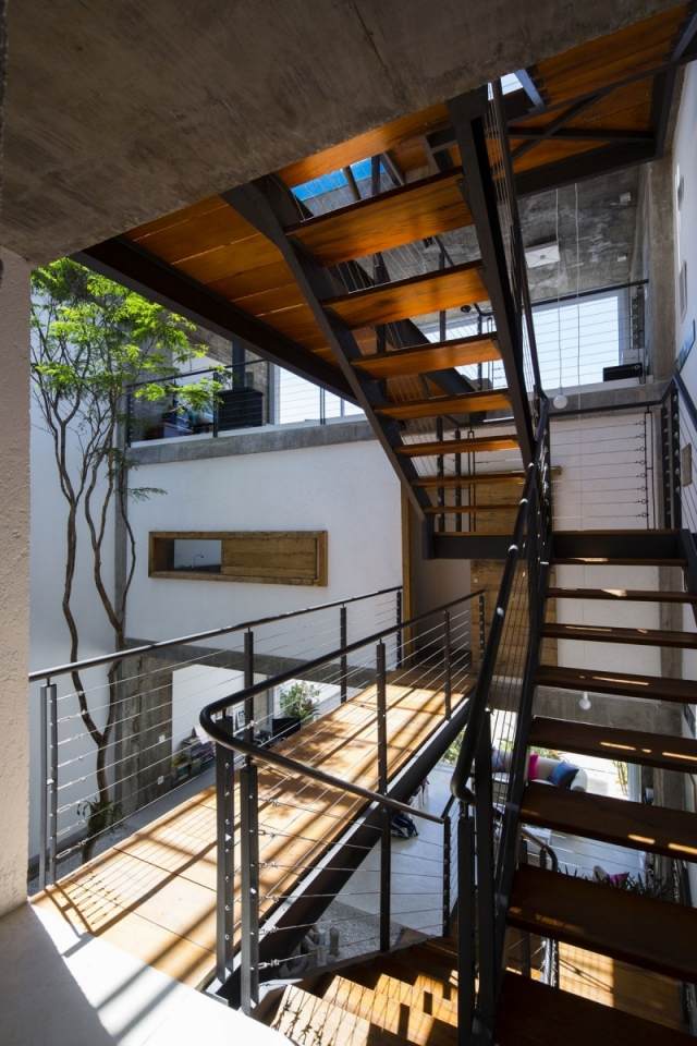 indenfor udvendige trapper design metal træ bro gulve