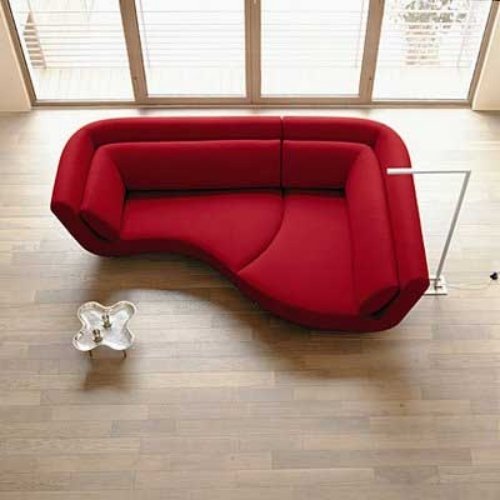 sovesofa design moderne og kreativ rød farve