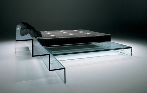 designer sovesofa moderne og kreativ trappe glas