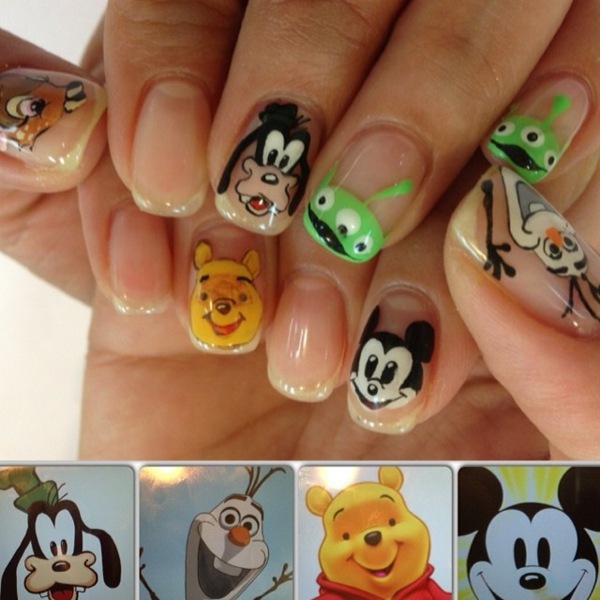 Disney Channel World Populær Animal Actor Nails Design