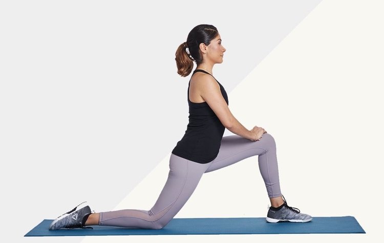 Hip Flexors Stretch Exercise Iliopsoas Stretch
