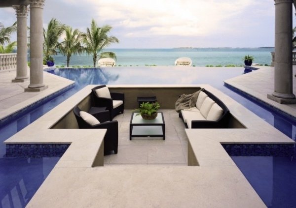 Udendørs design pool terrasse rattan lounge møbler design