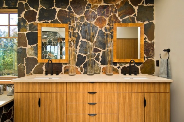 Forfængelighed to spejle badeværelse design ideer vindue