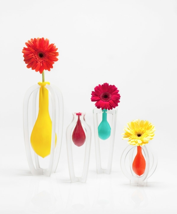 Vaser balloner smukt design friske blomster