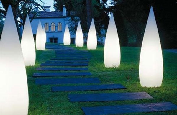 moderne belysning kreative ideer til design af havestier