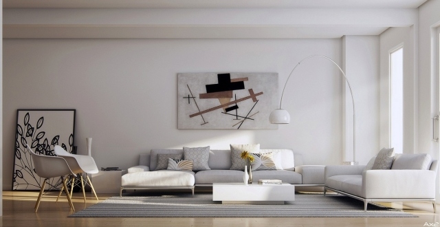 3d-stue-design-polstret sofa-sæt-lænestol-væg-kunst-dekoration