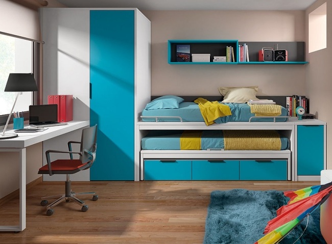 Limba ideer til opbevaring af drenge til små soveværelser
