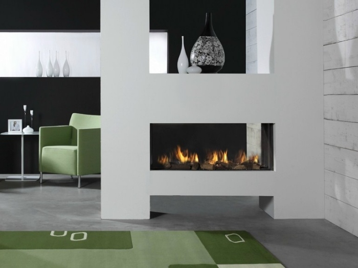 Idéer-designer-pejs-2015-hvid-gas-pejs-fjernbetjening-ASPECT-Premium-ST-L-DIM'ORA