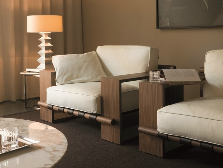 Pejs område-Siddemøbler-Lænestole-Træramme-Retro-Design-PANAMA-Porada