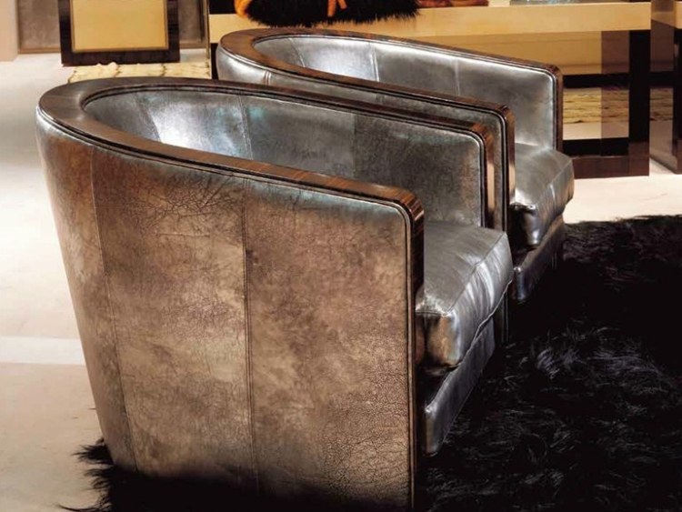 Designer-lænestol-cigar-lounge-polstret-klassisk-design-garvet-læder-DOROTHY-EBONY-Ulivi-Salotti