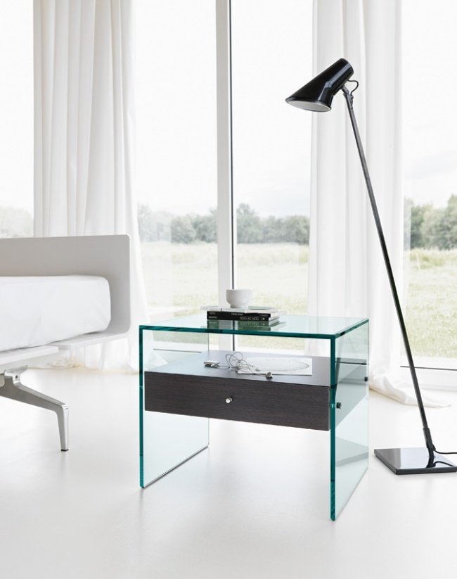 natbord i glas tonelli design skuffe