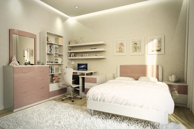 ungdomsværelse-ideer-deco-pige-dusky pink-creme-ophængt-loft