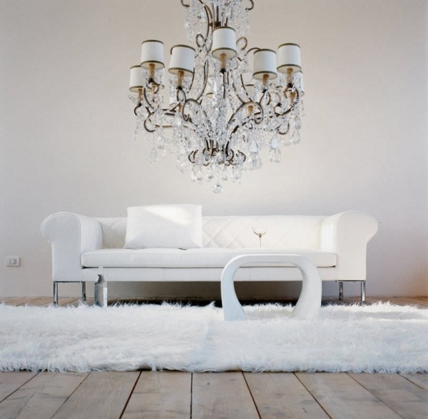 Zanotta hvid sofa model-klassisk barok inspireret Emaf-Progetti
