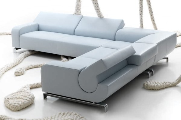 Moderne design hjørnesofa, foldbar ryglæn-B-flad Andreas berlin leolux