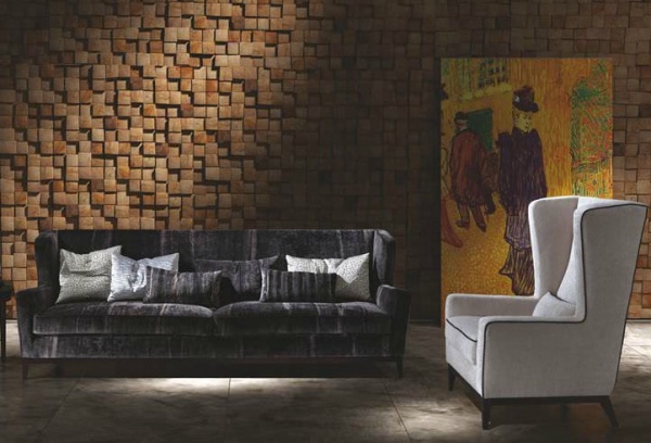Stue møbler traditionel sofa lænestol hvid baltisk-italiensk design
