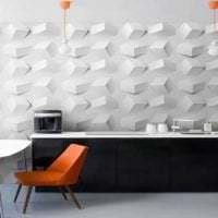 lyst 3D -panel i aluminium i stuen