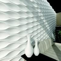 ljus aluminium 3d -panel i korridorfoto