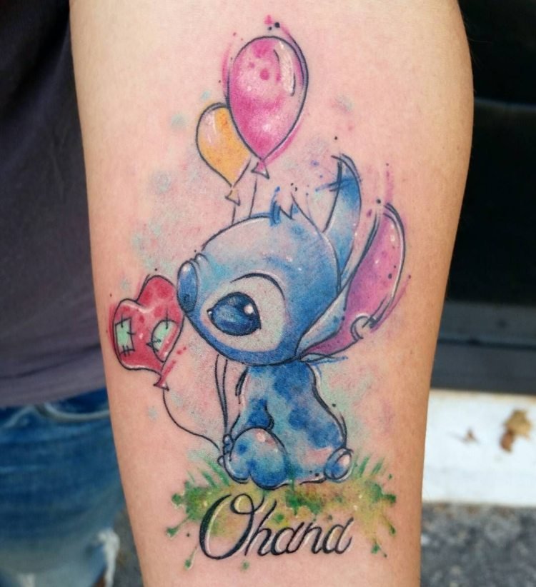 Ohana tatoveringssting balloner hjerte