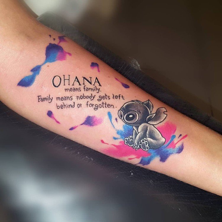 ohana tatovering motto liv familie