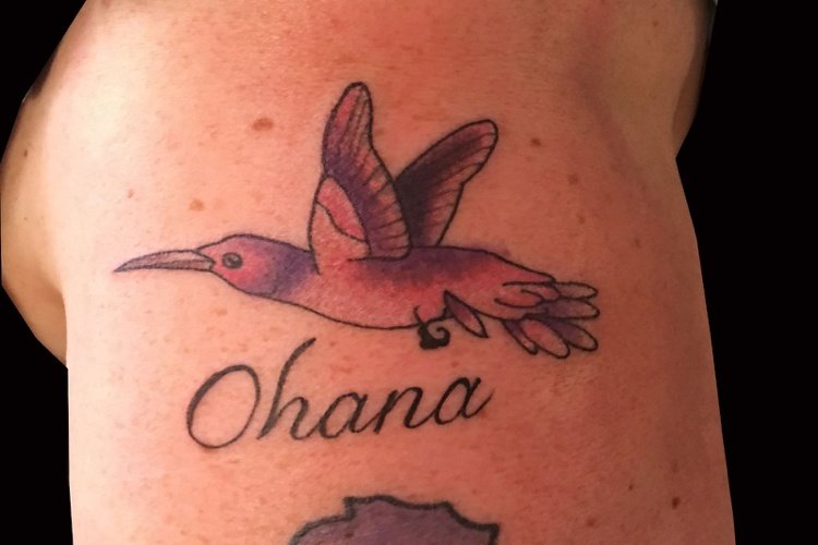 ohana tatovering kolibri fugl