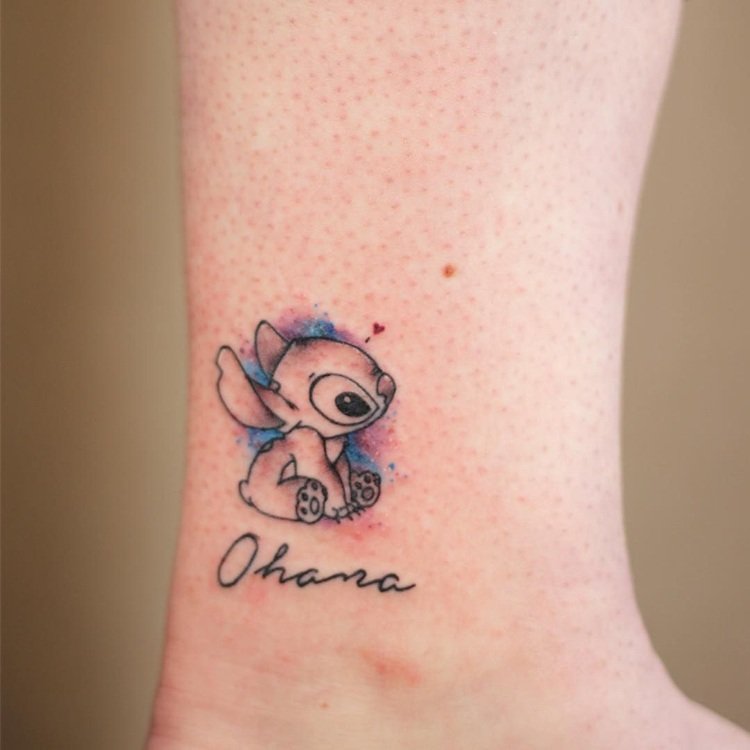 ohana tatovering vand farve søm fod