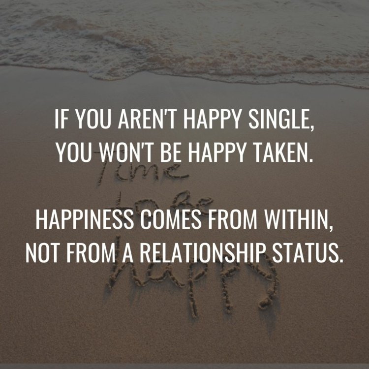 Hvis du ikke er glad alene, kan du heller ikke være glad i et forhold