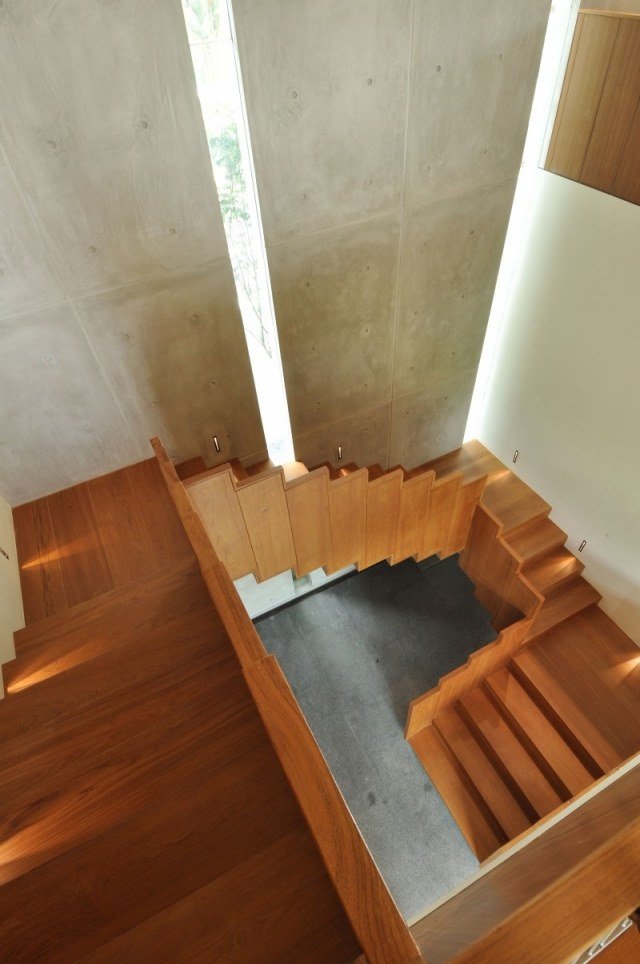 moderne design trapper trælak moderne facon gelænder Sunset Terrace House