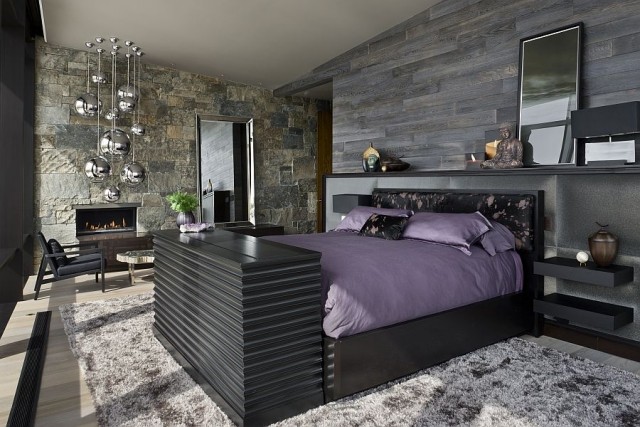 væg-design-sten-træ-grå-nuance-sort-møbler