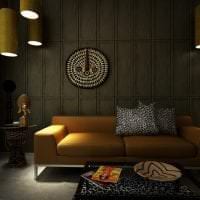 světlý interiér bytu na fotografii v africkém stylu