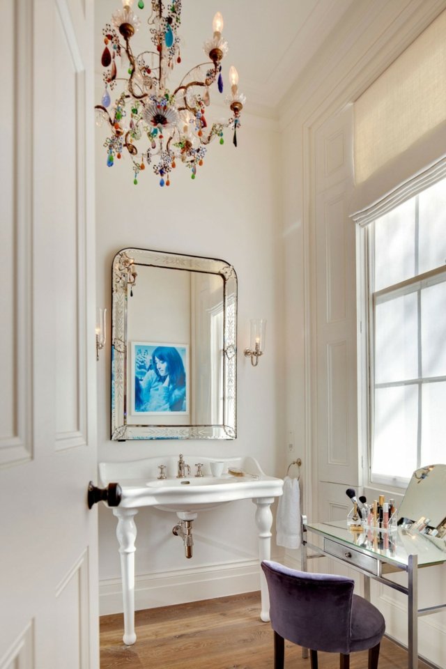 form lysekrone farverig toiletbord forfængelighed royal stil