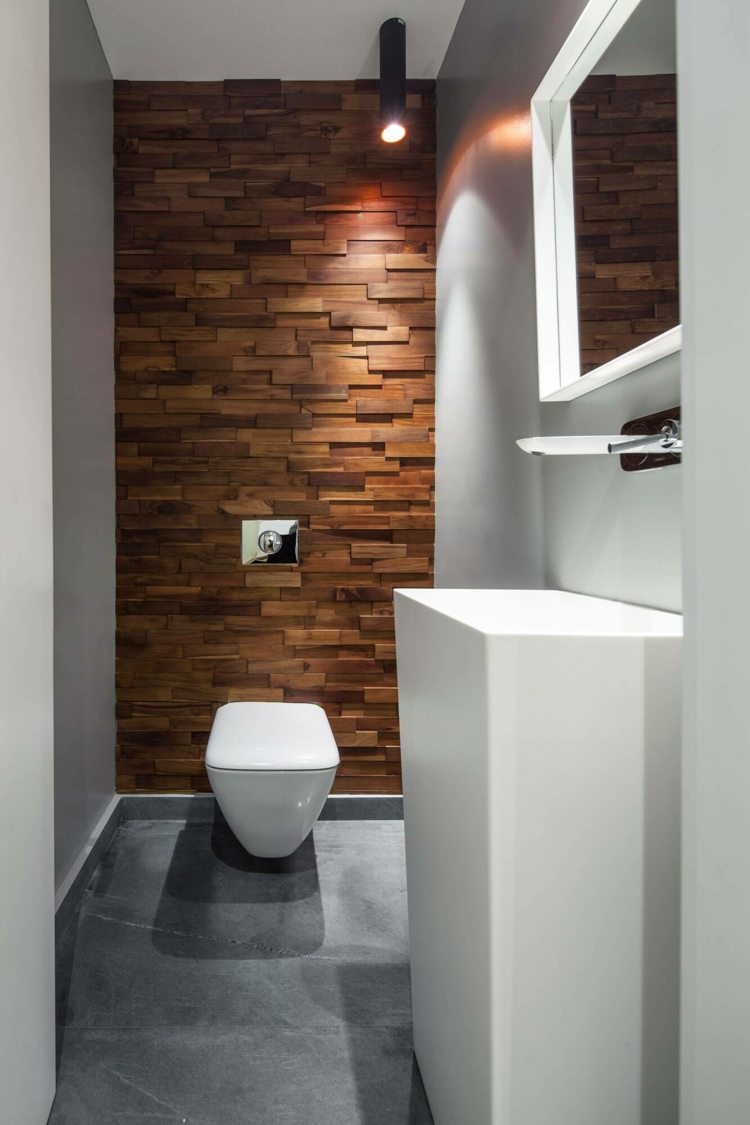 aluminium-rumdeler-sort-toilet-accent væg-træ-gulv-grå