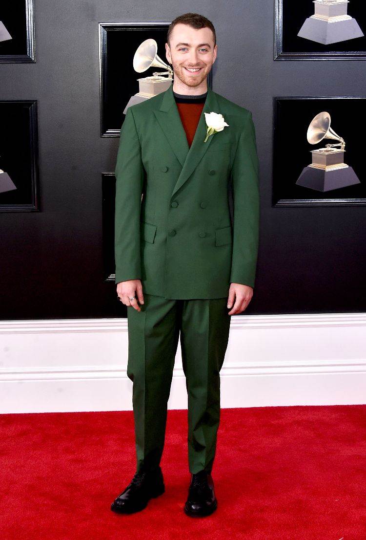 jakkesæt tendenser 2019 elegante herretøj designere bryllup lejligheder grammys grønne røde løber design