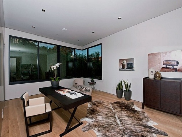 Hjem-kontor-design-dekorere-ergonomisk-lige-designet-møbler
