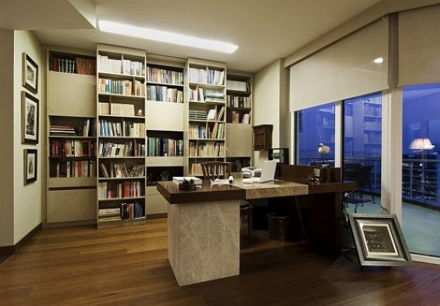 fancy-skrivebord-hus-hjemmekontor-bibliotek-bogreoler