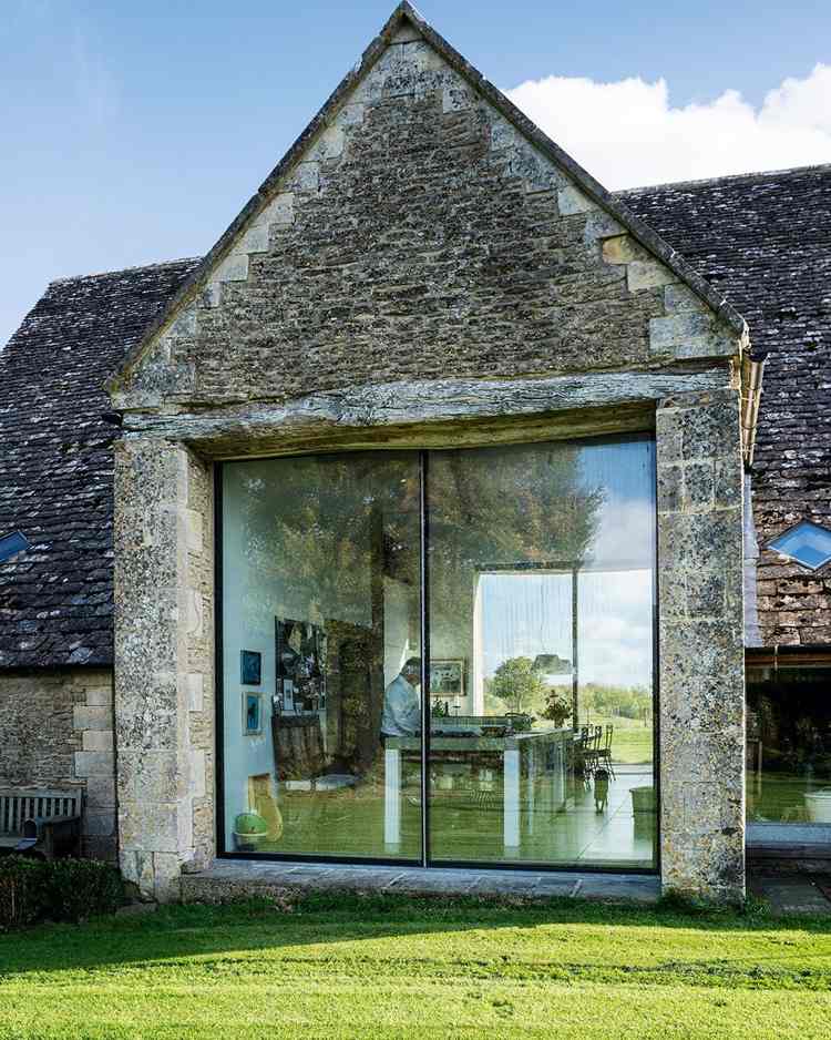 arkitektur glas stenhus england panorama vindue
