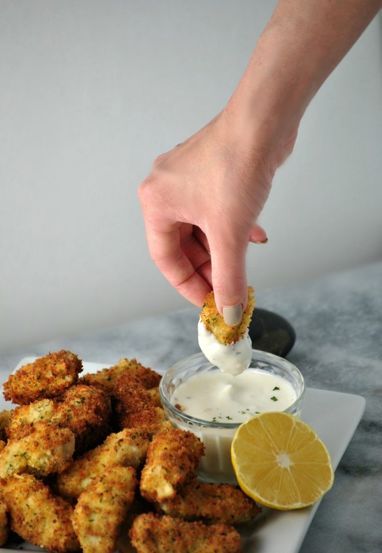 Forbered friturestegt artiskokdip persille parmesan