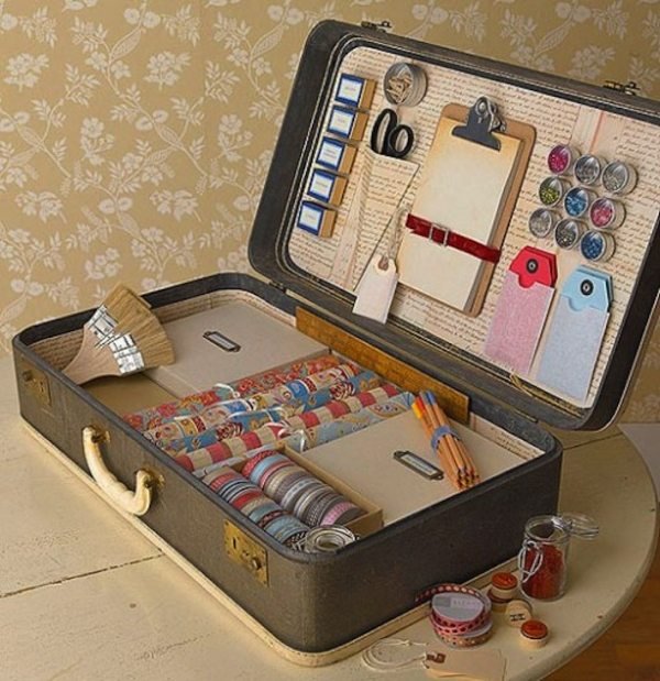 deco ideer vintage kuffert arrangør