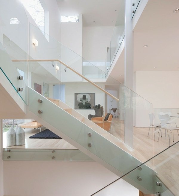 Trappe glas trappe gelænder-chik interiør interiør