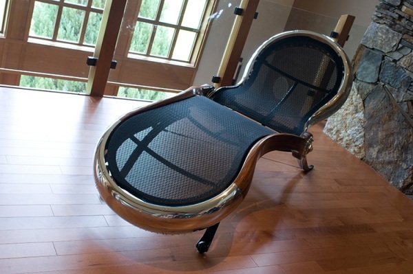 Slap af lounger træ metal indretning design værelse ideer oprettelse