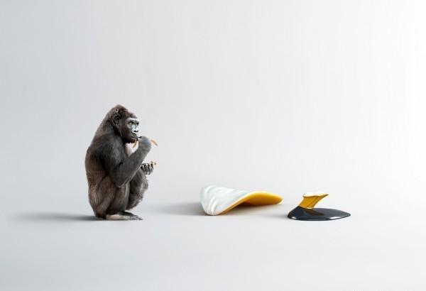 lænestol design wamhouse gorilla spiser banan