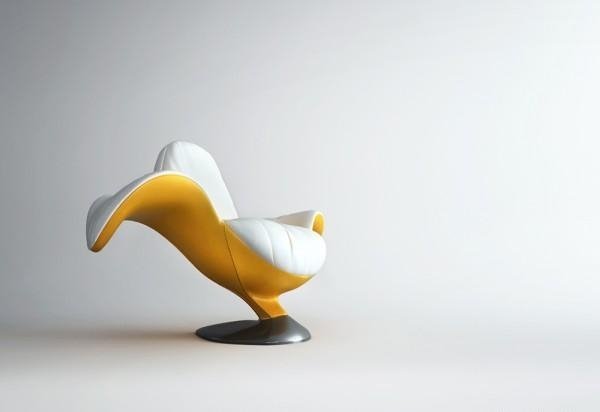 lænestol design af wamhouse i form af en banan