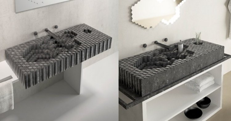 vask-badeværelse-design-innovativ-granit-trin-minimalistisk-moderne