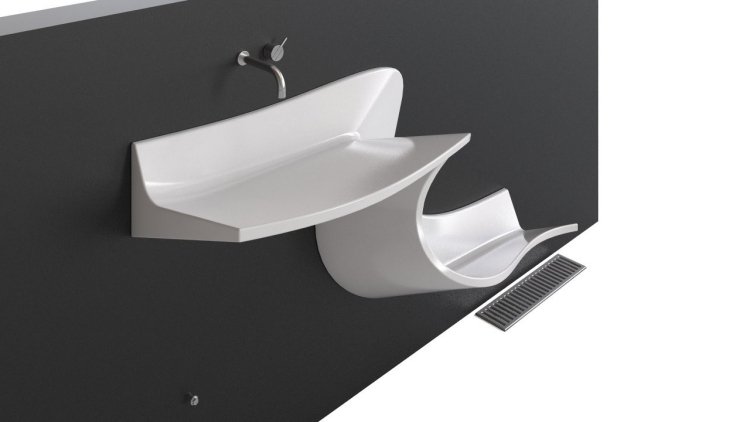 håndvask-badeværelse-design-innovativ-fure-hvid-vandhane-hvid
