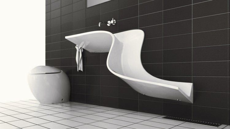 håndvask-badeværelse-design-innovativ-fure-sort-hvid-visualisering-abisko