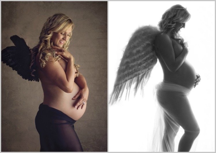 baby bump fotos-gør-det-selv-graviditets fotos-ideer-tips-sort-hvide-engle