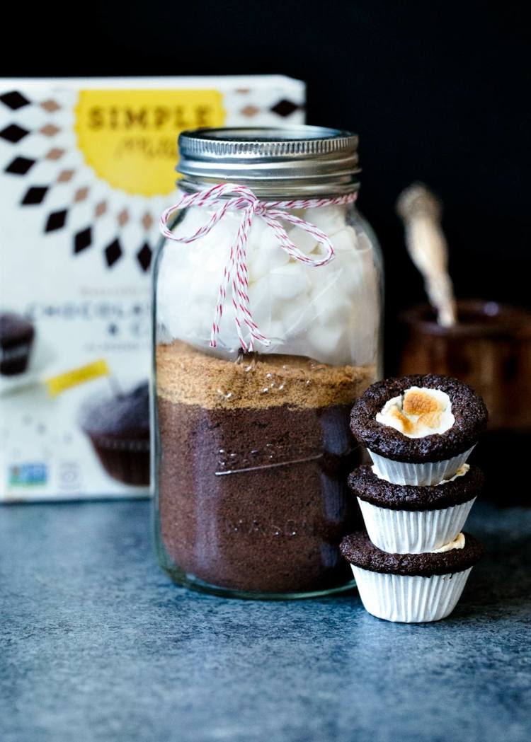 muffin-chokolade-mason jar-marshmallow